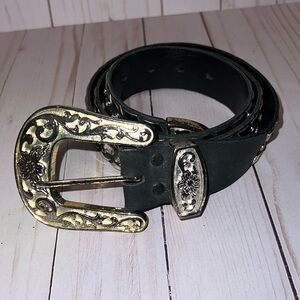 Black Rhinestone Belt
